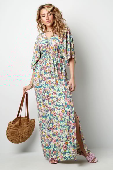 Vestido flores alegres - verde h5 Imagen2